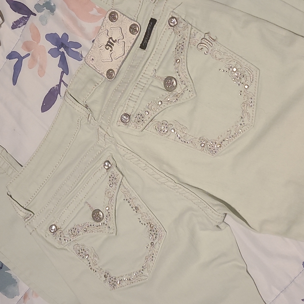 MissMe Size 28 Mint Skinny Jeans
